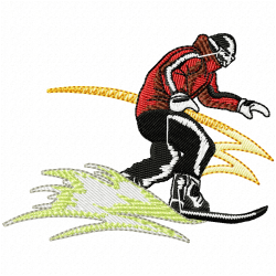 Ski Embroidery Design 10 Ski Embroidery Design 10